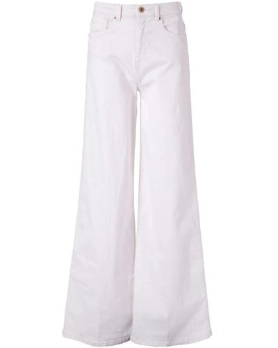 Fracomina Wide Jeans - White