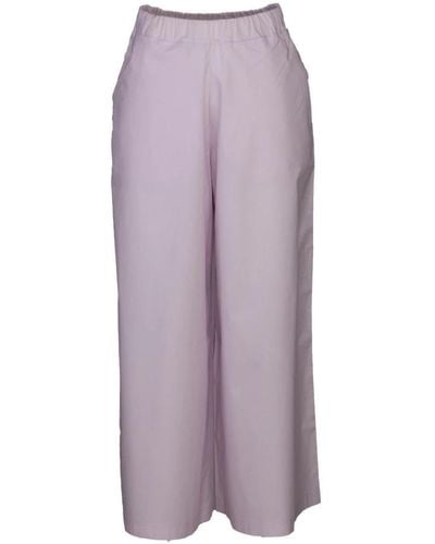 Roberto Collina Wide Trousers - Purple
