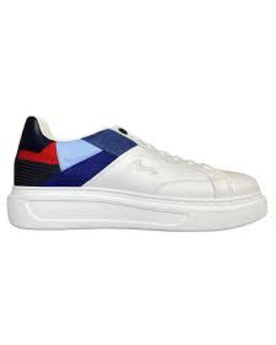 Harmont & Blaine Harmont blaine scarpa uomo calf - tex fabric - colore: bianco - multicolor - 44 - Blu