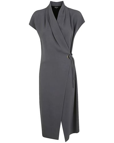 Giorgio Armani Wrap Dresses - Grey