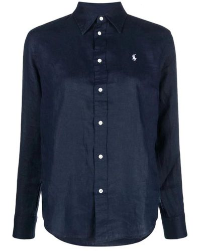 Ralph Lauren Camisas de manga larga con botones - Azul