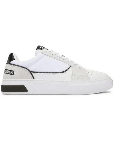 EA7 Premium court sneakers - Weiß