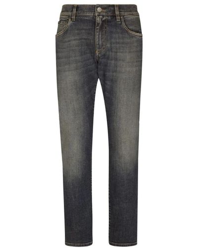 Dolce & Gabbana Slim-Fit Jeans - Grey