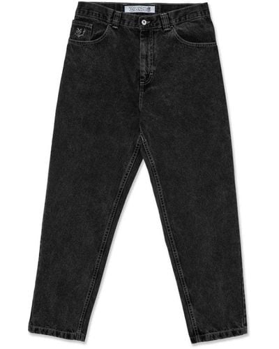 POLAR SKATE Baumwoll denim jeans mit stickerei - Schwarz