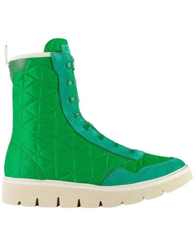 Pànchic Lace-Up Boots - Green