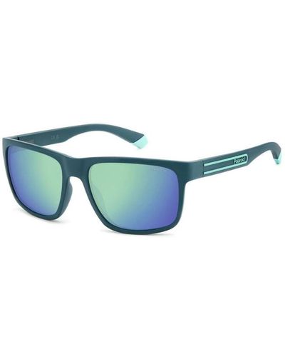 Polaroid Stylish sunglasses with polarized gray mirror - Blau