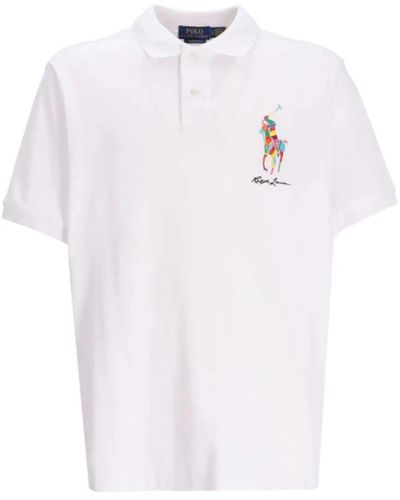 Polo Ralph Lauren Weißes casual polo shirt männer,schwarzes casual polo shirt