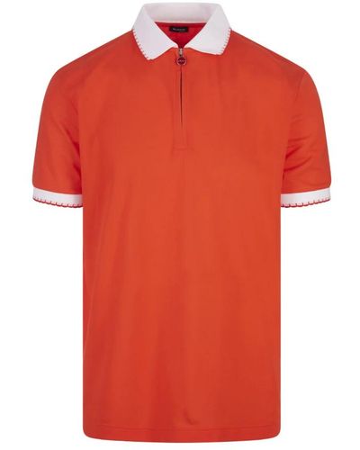 Kiton Polo Shirts - Red