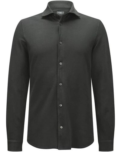 Fedeli Shirts > casual shirts - Noir