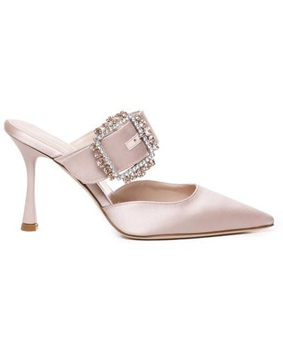Giuliano Galiano Shoes > heels > heeled mules - Blanc