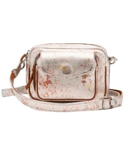 Claris Virot Baby charly leder tasche - oxy metal - Pink