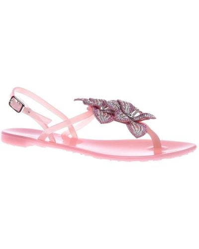 Baldinini Shoes > sandals > flat sandals - Rose