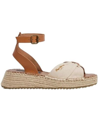 Pepe Jeans Flat Sandals - Brown