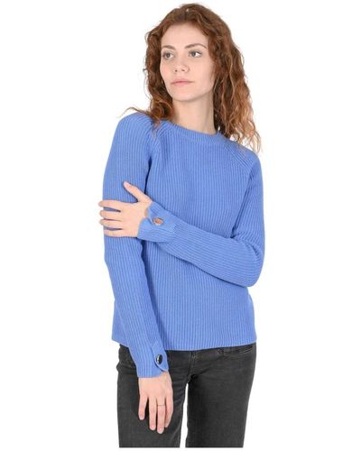 BOSS Round-neck knitwear - Blau