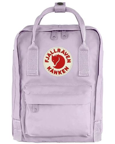 Fjallraven Mini rucksack pastell lavendel reißverschluss - Grau