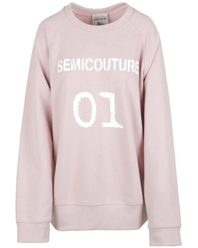 Semicouture Sweatshirts - Pink