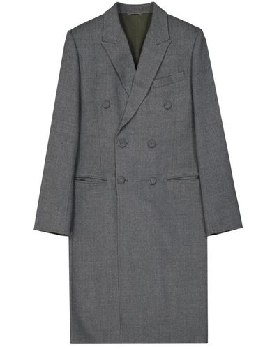 Dior Double-Breasted Coats - Grey