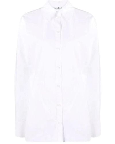 Acne Studios Camisa blanca de manga larga - Blanco