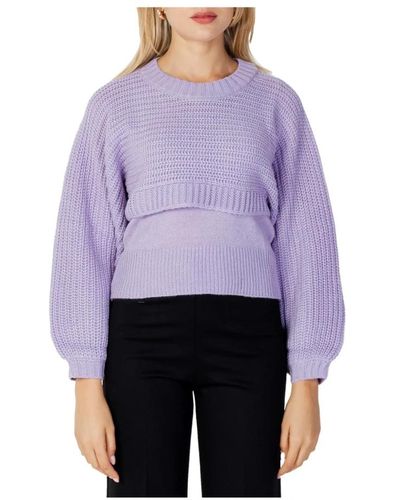 Jacqueline De Yong Knitwear > round-neck knitwear - Violet