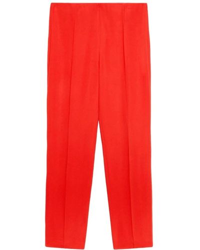 Elena Miro Trousers > cropped trousers - Rouge
