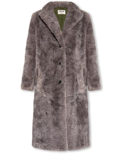 Zadig & Voltaire Jackets > faux fur & shearling jackets - Marron
