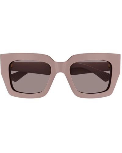 Bottega Veneta Nuovi classici occhiali da sole quadrati - Marrone