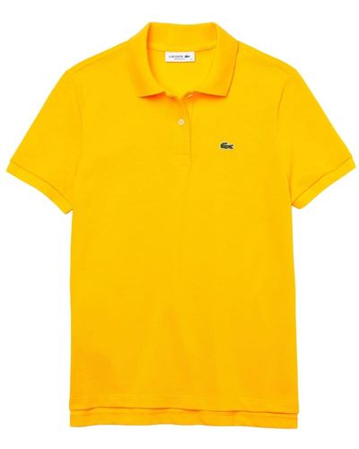 Lacoste Polo clásico logo básico amarillo