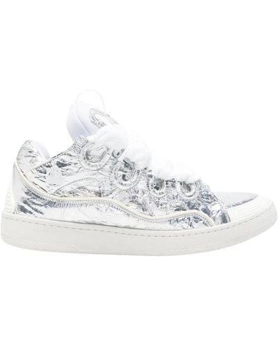Lanvin Knitter metallic sneakers - Weiß