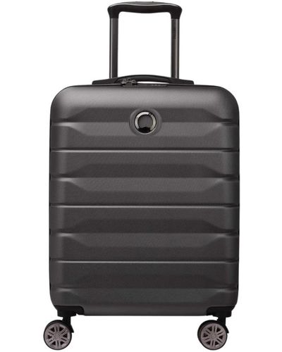 Delsey Schwarze koffer mit tsa-schloss und multi-position trolley