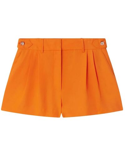 Stella McCartney Luxuriöse viskose short shorts - Orange