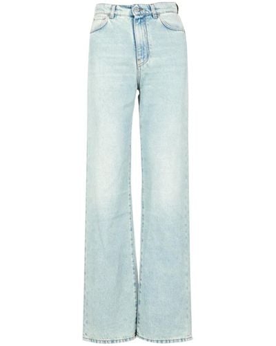 Mauro Grifoni Jeans > wide jeans - Bleu