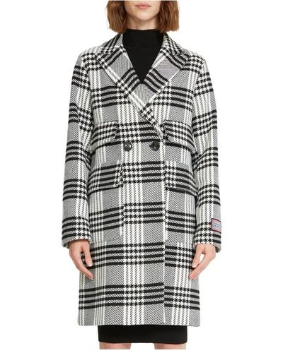 Silvian Heach Coats > double-breasted coats - Noir