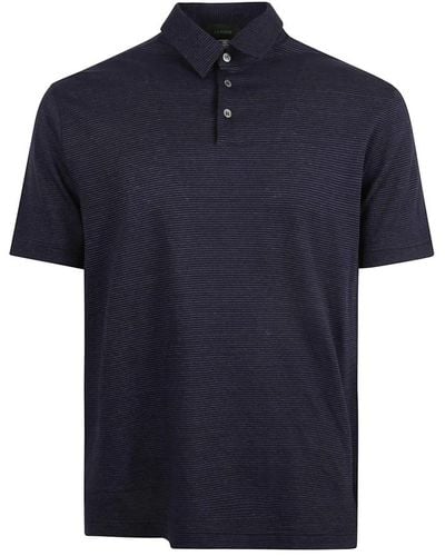 Zanone Polo Shirts - Blue