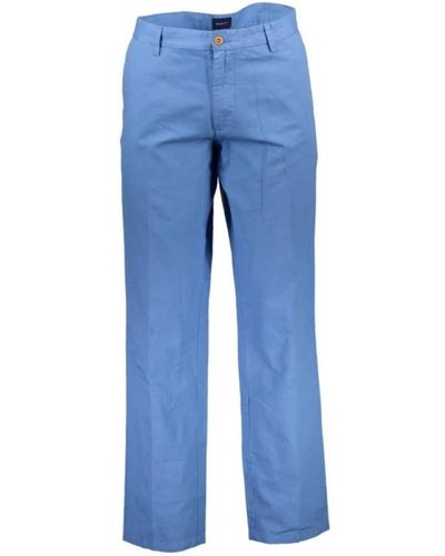 GANT Trousers > wide trousers - Bleu