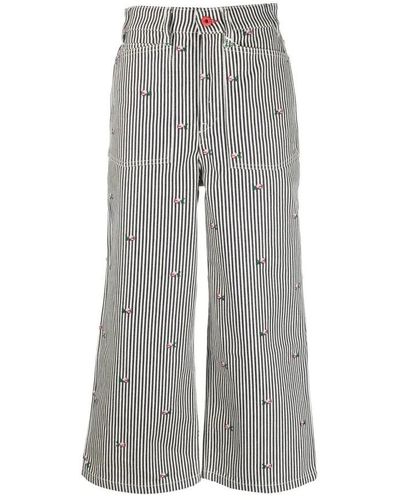 KENZO Cropped Trousers - Grey