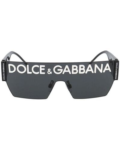 Dolce & Gabbana DG Logo-Sonnenbrille - Schwarz