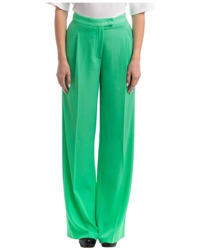 SIMONA CORSELLINI Wide Trousers - Green
