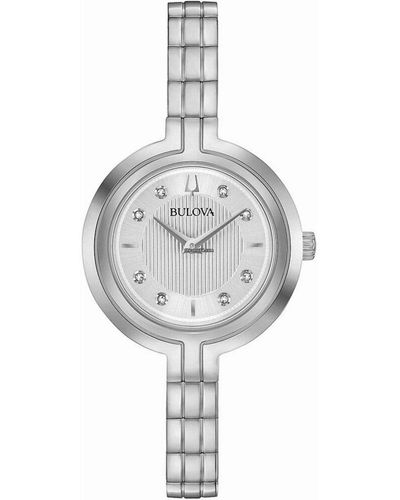 Bulova Watch - donna - 96p214 - 96p214 rhapsody diamonds - Grigio