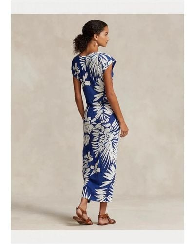 Ralph Lauren Elegant linen robe - Azul