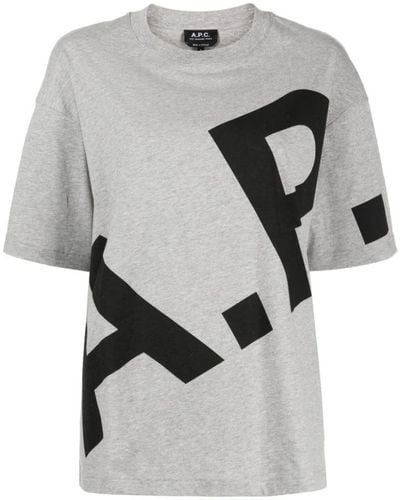 A.P.C. T-Shirts - Grey