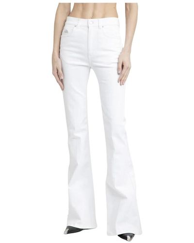 Alexander McQueen Weiße baumwoll-denim-jeans