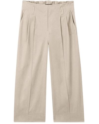 Luisa Cerano Cropped Trousers - Natural