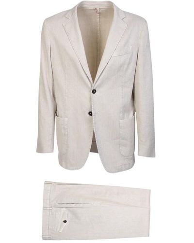 Dell'Oglio Single Breasted Suits - White