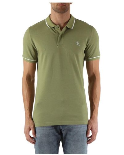 Calvin Klein Polo Shirts - Green