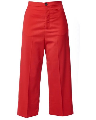 Phisique Du Role Trousers > wide trousers - Rouge
