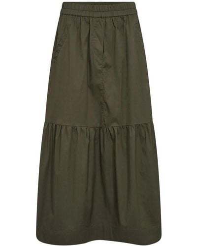 co'couture Crisp gypsy falda army - Verde