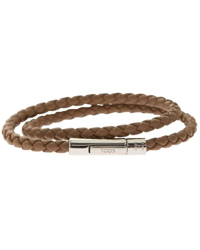 Tod's Tods my colors 2 turn leather bracelet - Marrone