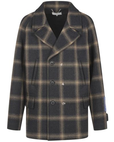 Maison Margiela Coats > double-breasted coats - Gris