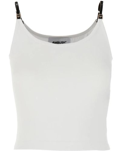 Ambush Tops > sleeveless tops - Blanc