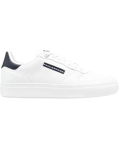 Paul & Shark Sneakers in pelle bianca per uomo - Bianco